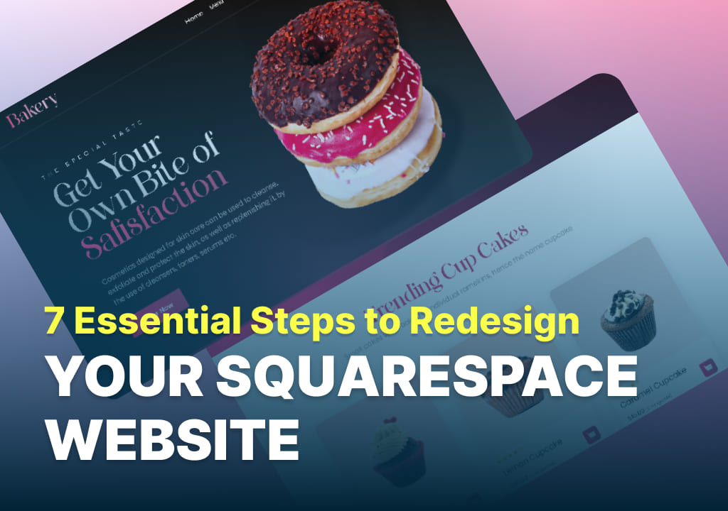 redesign squarespace website