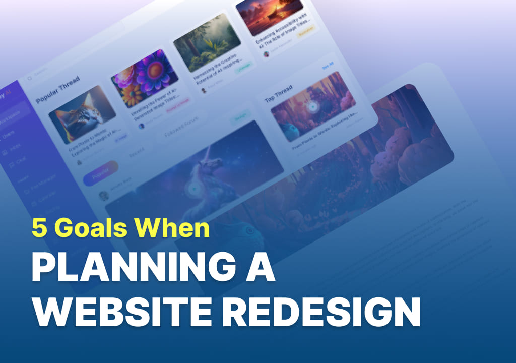 website redesign goals