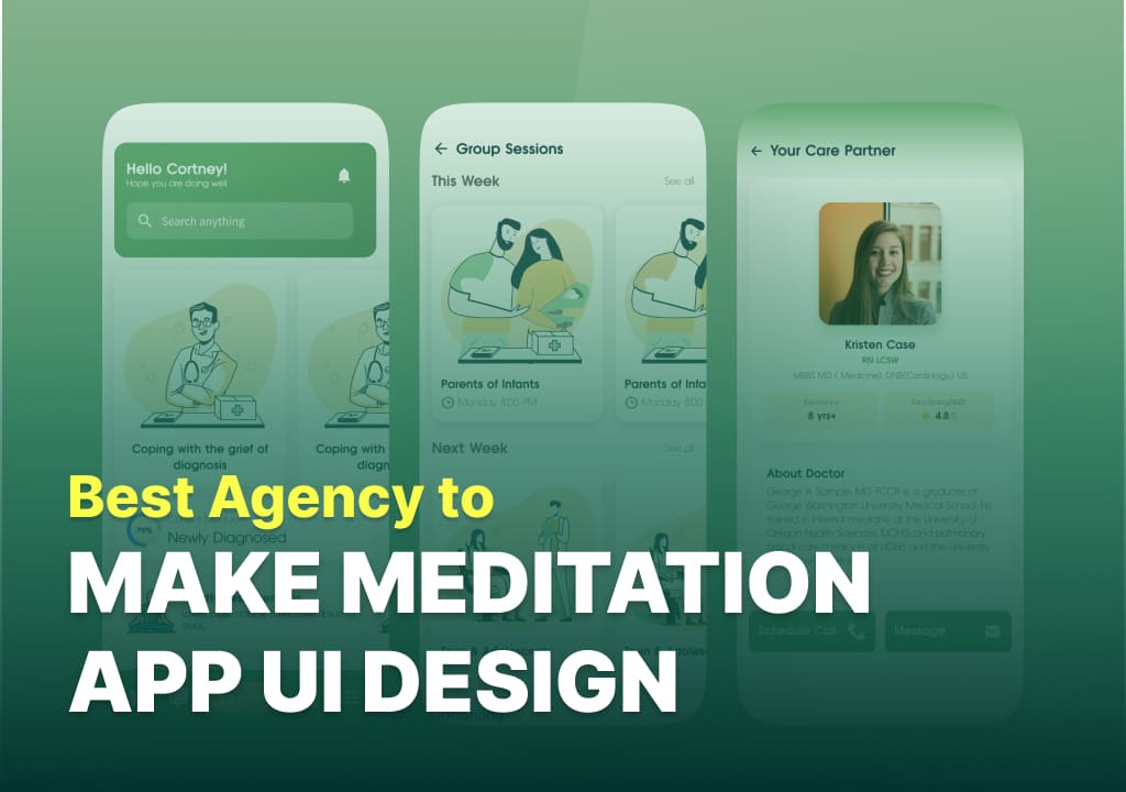 meditation app ui design
