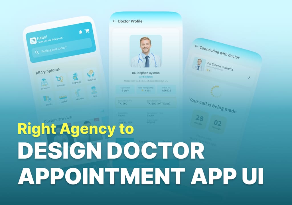 doctor appointment app ui design